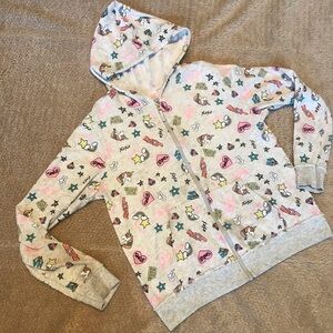 Girls’ Lightweight Zip Up Hooded Jacket Size XXL (18)